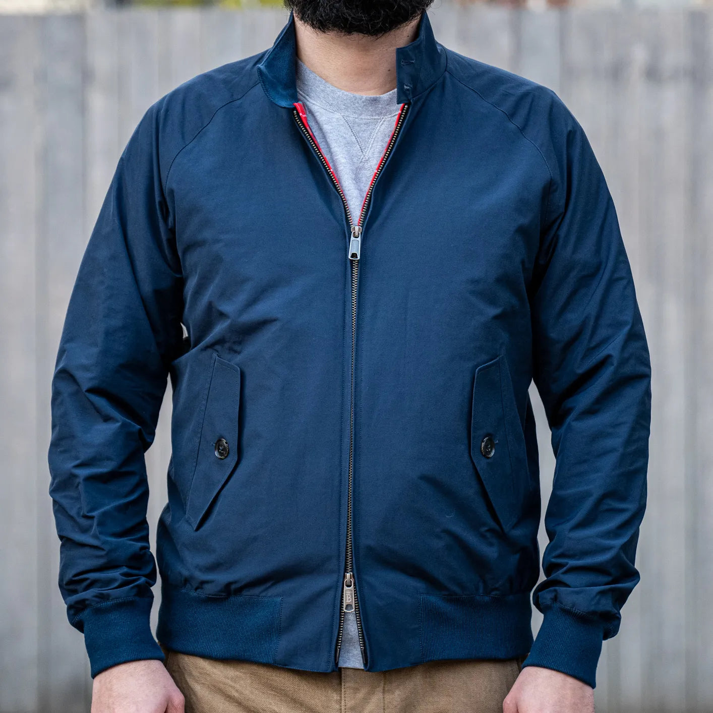 Baracuta G9 Harrington Jacket Navy British Icon Made in England