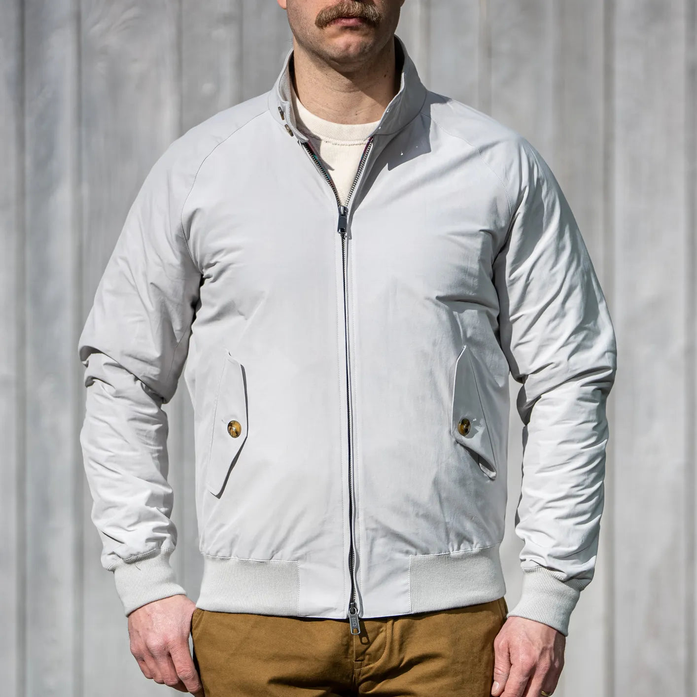 Baracuta G9 Harrington Jacket Mist - British Icon Made in England Baracuta G9 Harrington Jacket Mist - British Icon Made in England