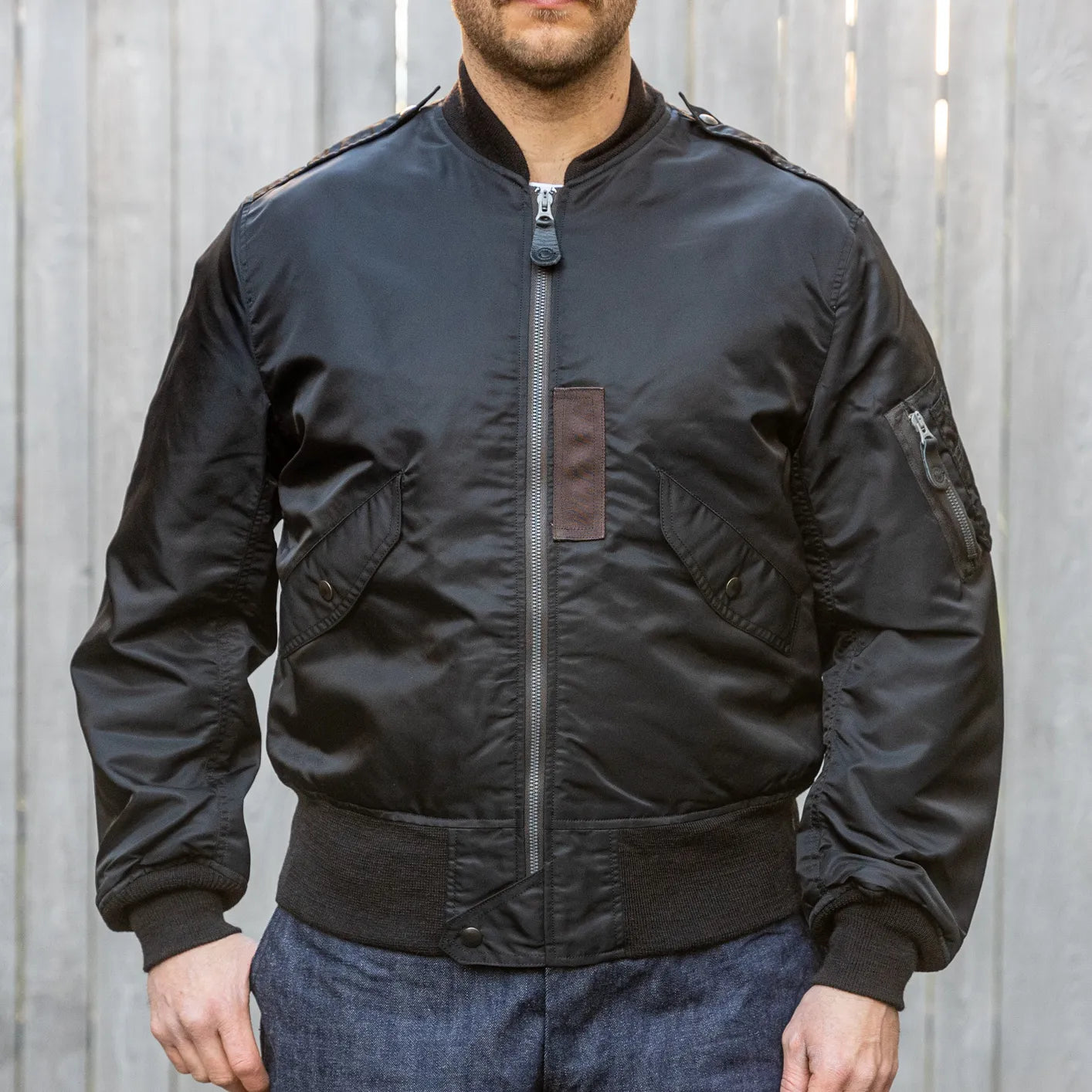 Buzz Ricksons L-2B Flight Jacket Black – Made in Japan Buzz Ricksons L-2B Flight Jacket Black – Made in Japan