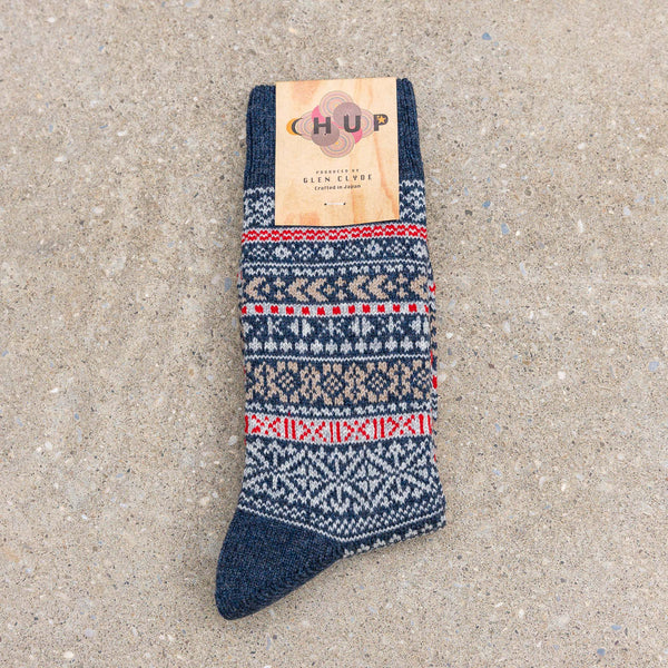 Chup Socks Quiet Forest – Denim / Merino Wool