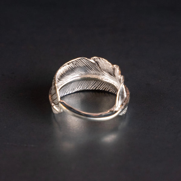 First Arrow’s Feather Ring – 950 Silver / R-015