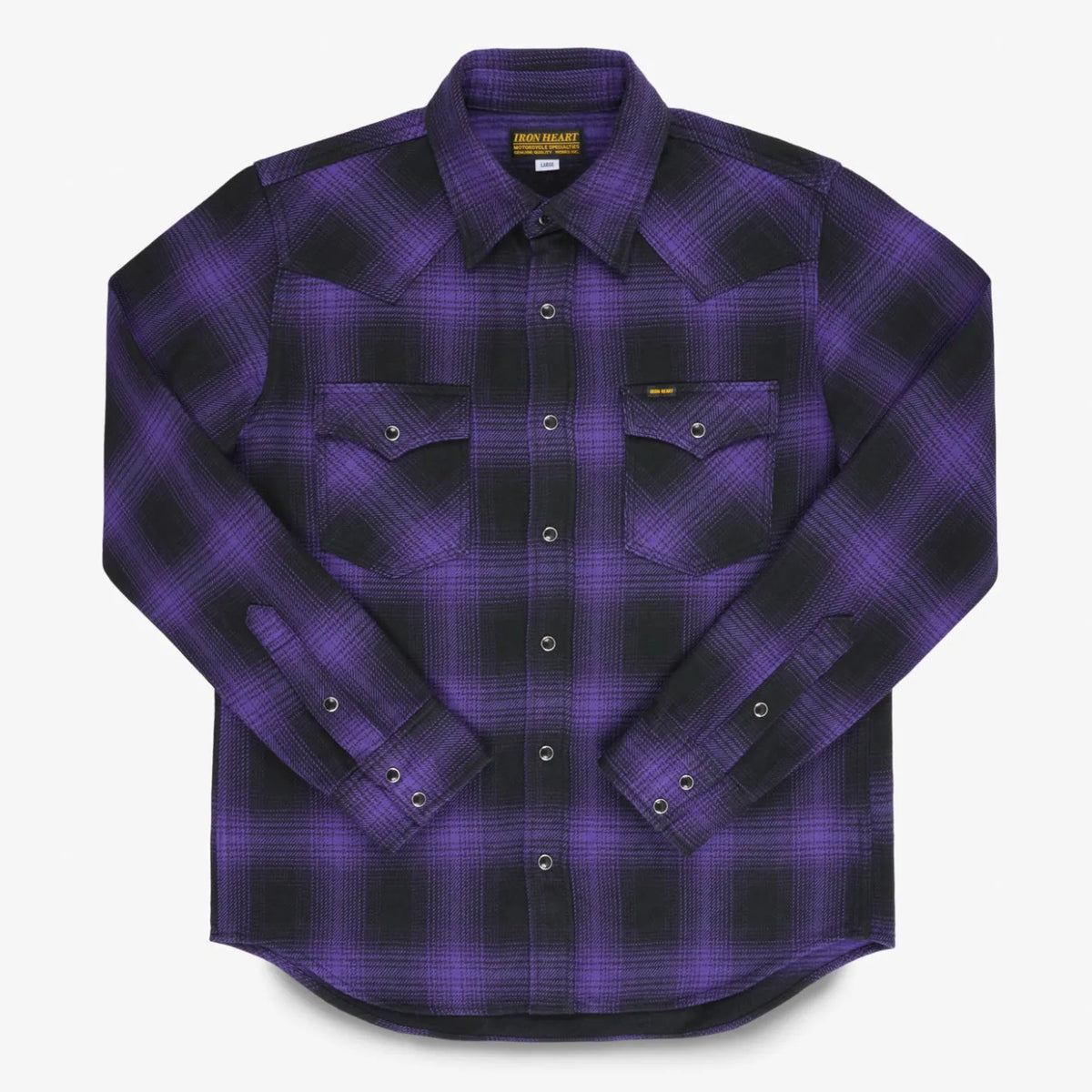 Iron Heart 12oz UHF Western Shirt Purple – Japan Iron Heart 12oz UHF Western Shirt Purple – Japan