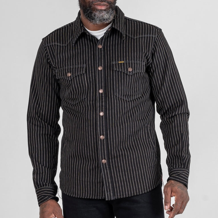 Iron Heart 12oz Wabash CPO Shirt – Black IHSH-2271
