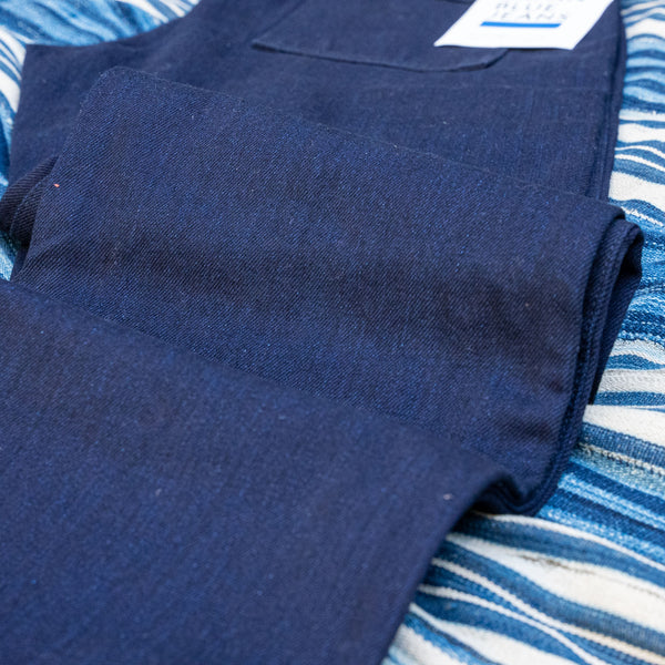 Japan Blue Modern Military Baker Pants – Indigo Dyed / Regular Straight