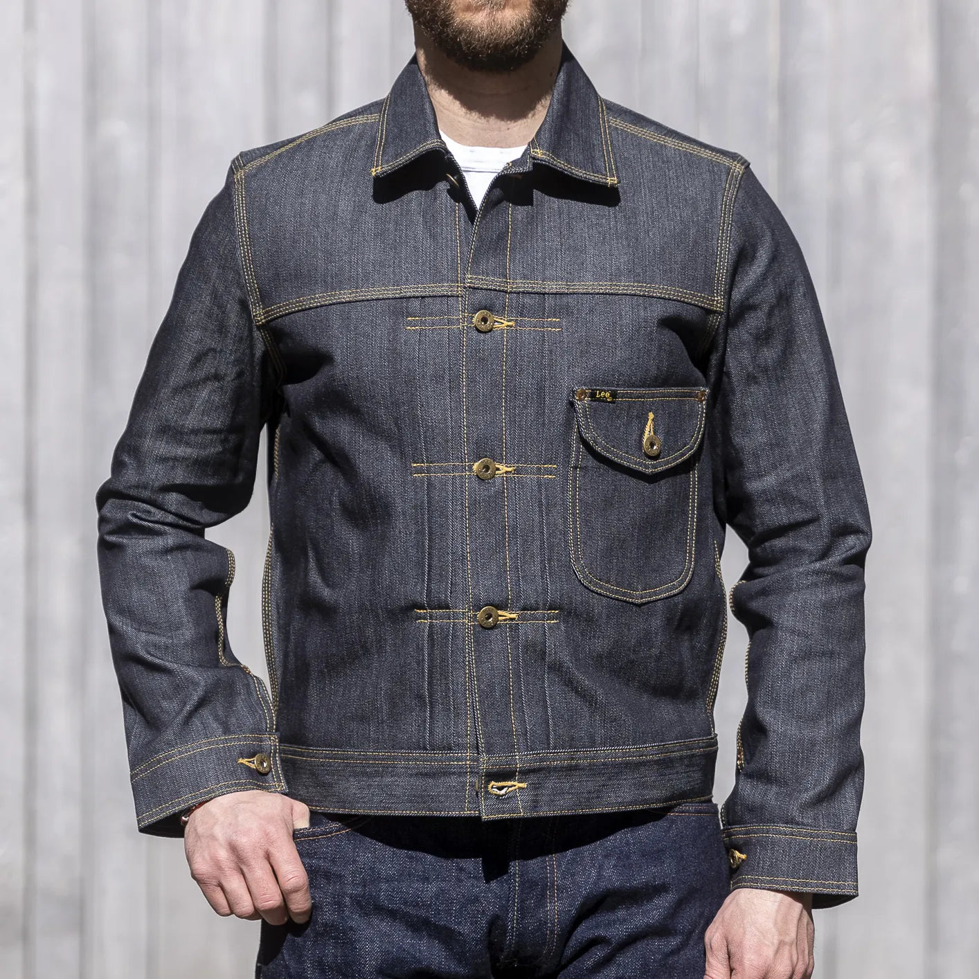 Lee 101 Boxy Cowboy Jacket Dry Blue – 14.75oz Selvedge Denim Japan Lee 101 Boxy Cowboy Jacket Dry Blue – 14.75oz Selvedge Denim Japan