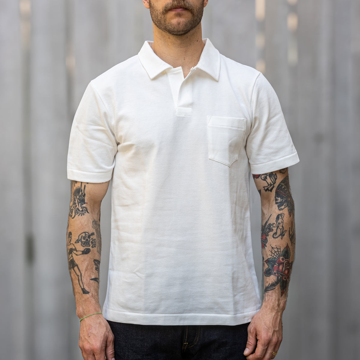 Merz b. Schwanen Loopwheeled Pikee Poloshirt