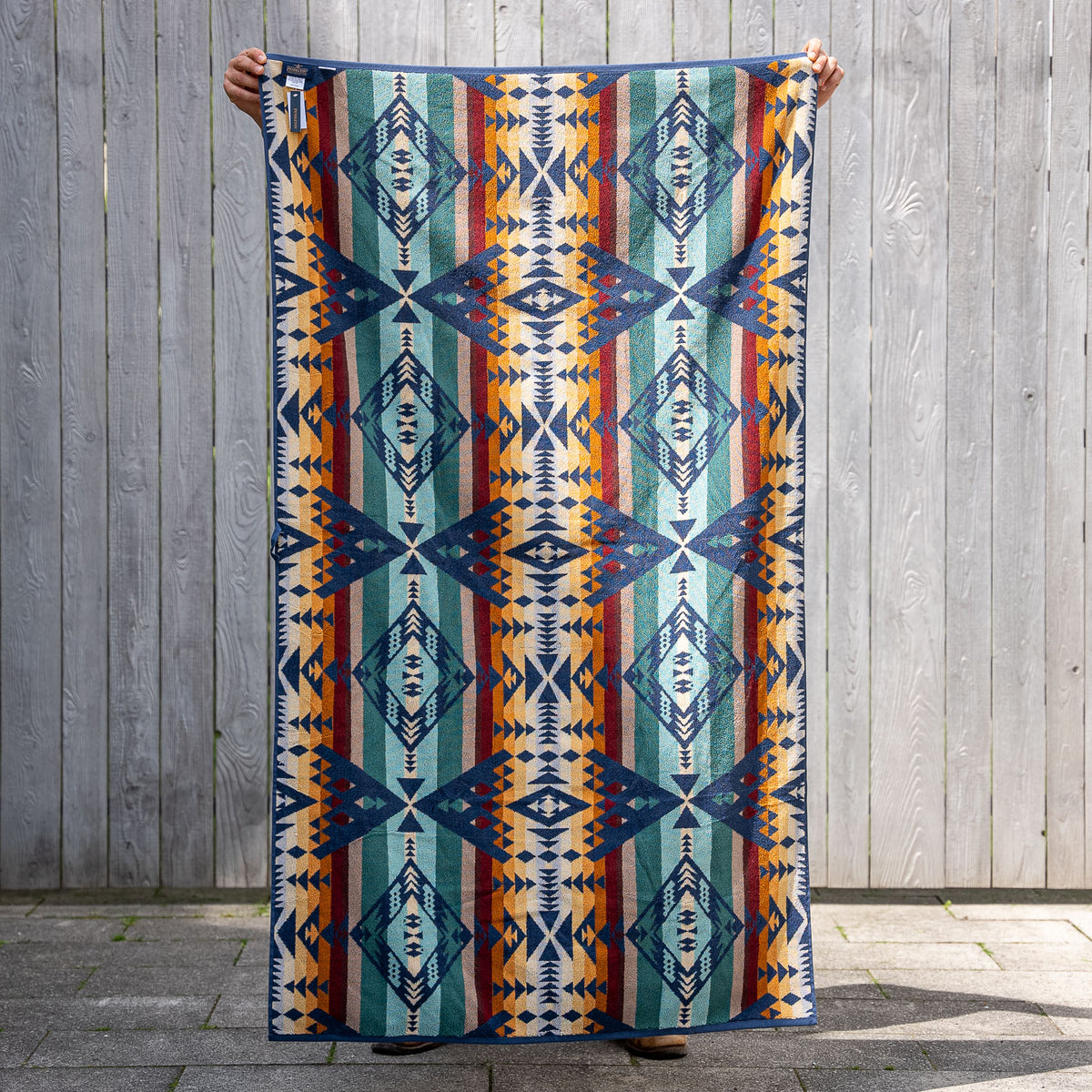 Shop PENDLETON Pendleton Los Ojos Oversized Jacquard Beach Towel by Babs