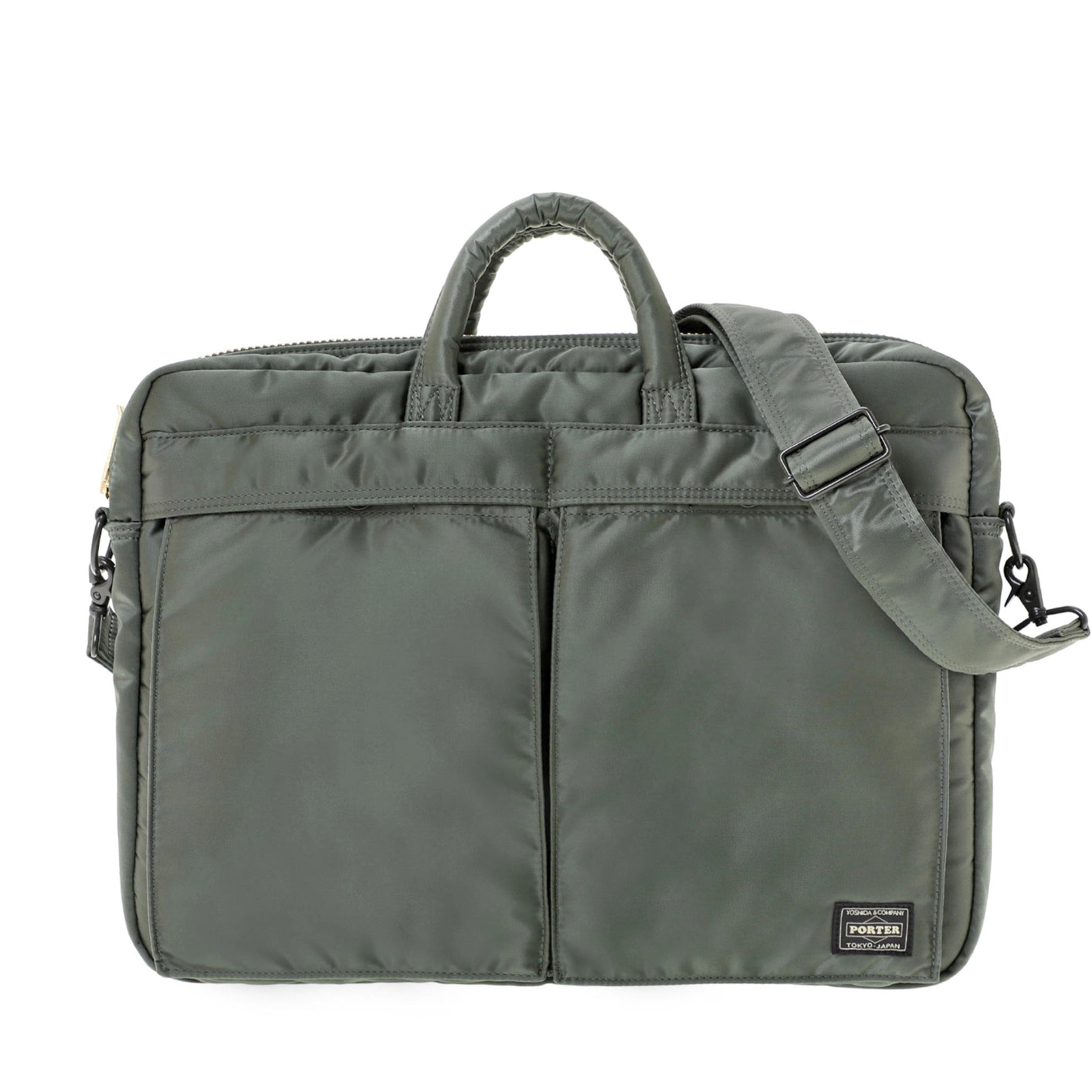 Porter Yoshida New Tanker 2Way Document Bag Sage Green – Made in Japan Porter Yoshida New Tanker 2Way Document Bag Sage Green – Made in Japan