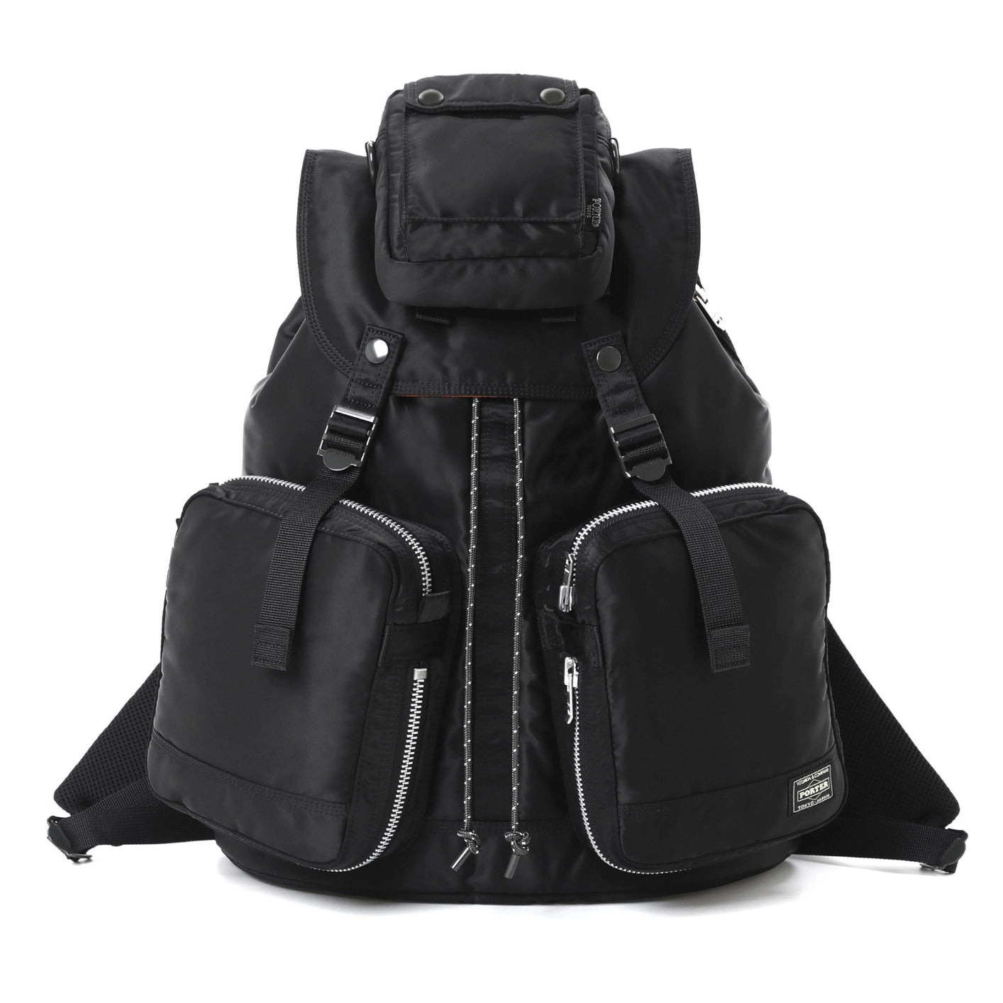 PORTER　ブラックナイロンリュック・バックパック Porter Yoshida New Tanker Rucksack Black – Made in Japan