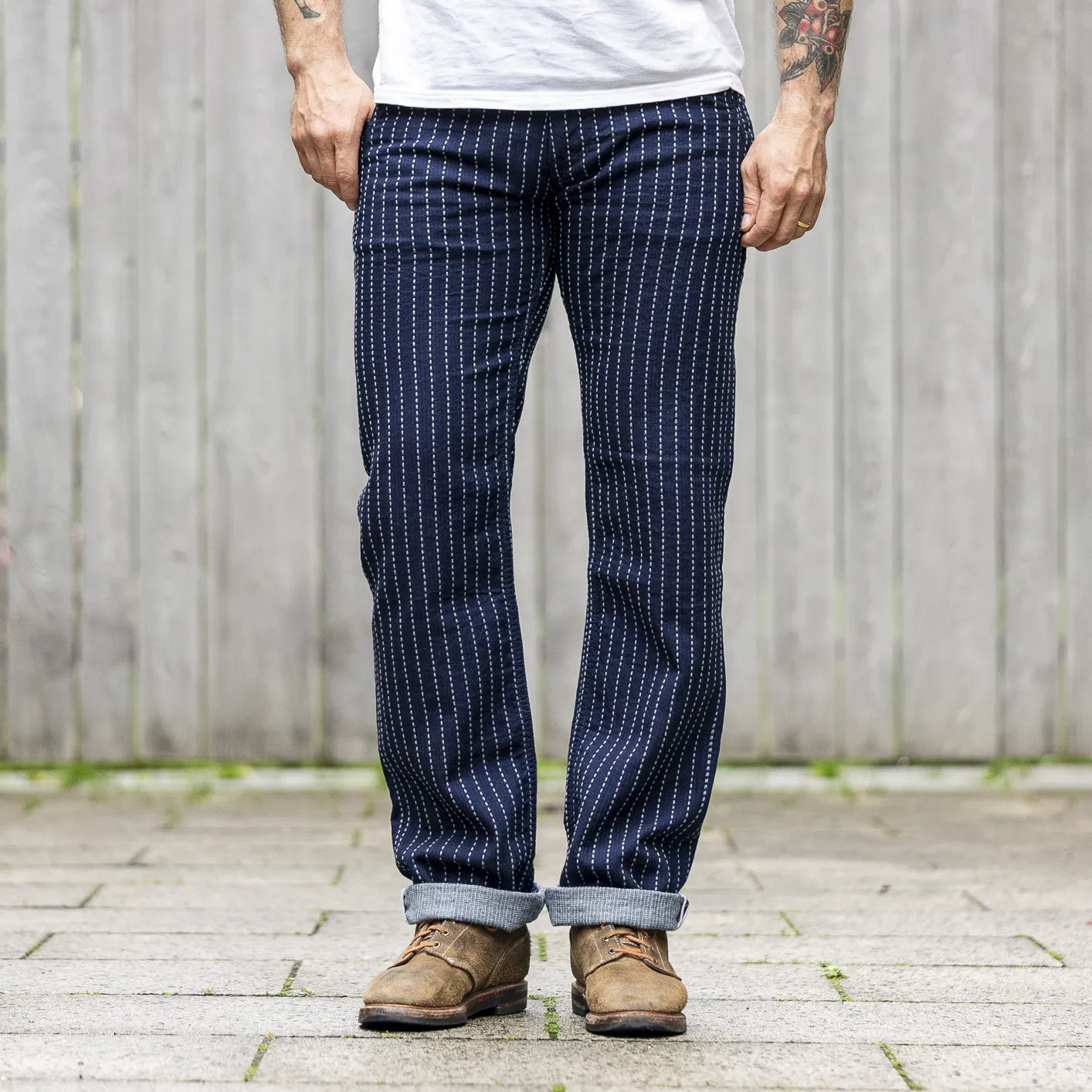 Pure Blue Japan 1180 Sashiko Trousers – Indigo, Japan Pure Blue Japan 1180 Sashiko Trousers – Indigo, Japan