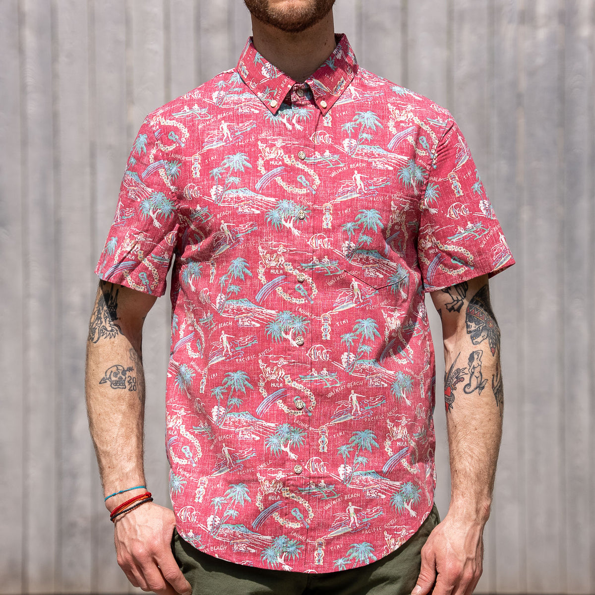 Reyn Spooner “One Fine Day” Tailored BD-Aloha Shirt – Mauvewood