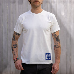 Samurai Jeans “AI-Shogun” 8,5oz Heavyweight Loopwheeled T-Shirt – White
