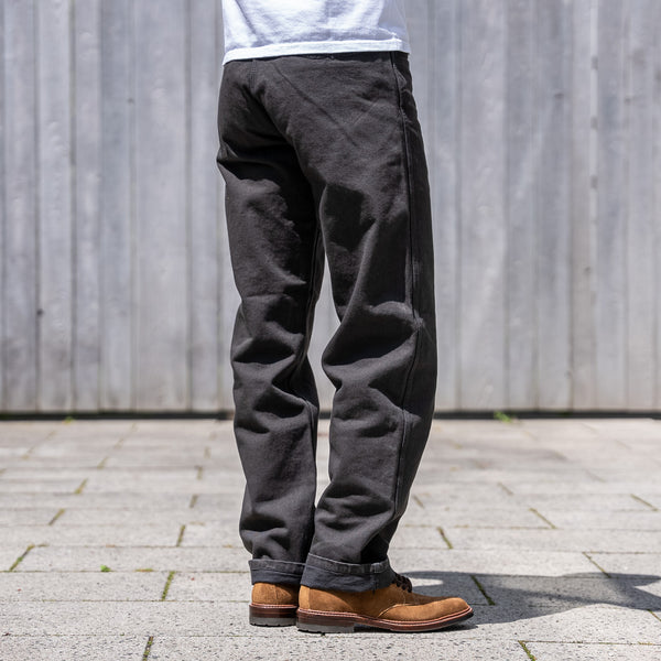 Stevenson Overall Co. 10,5oz Sulfur Yarn Dyed "Blazer" Chino – Charcoal / Relaxed Tapered