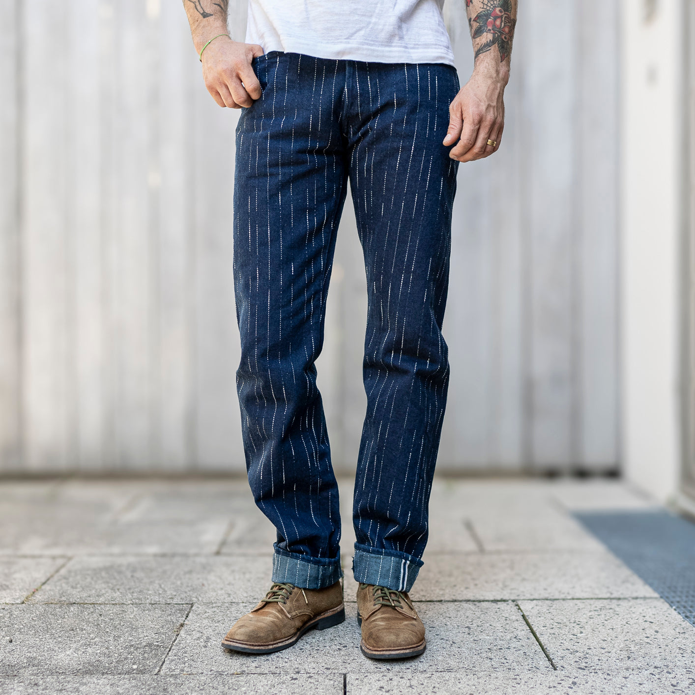 Studio D'Artisan D1885 14oz 'Rain Kasuri' Slub Selvedge Jeans