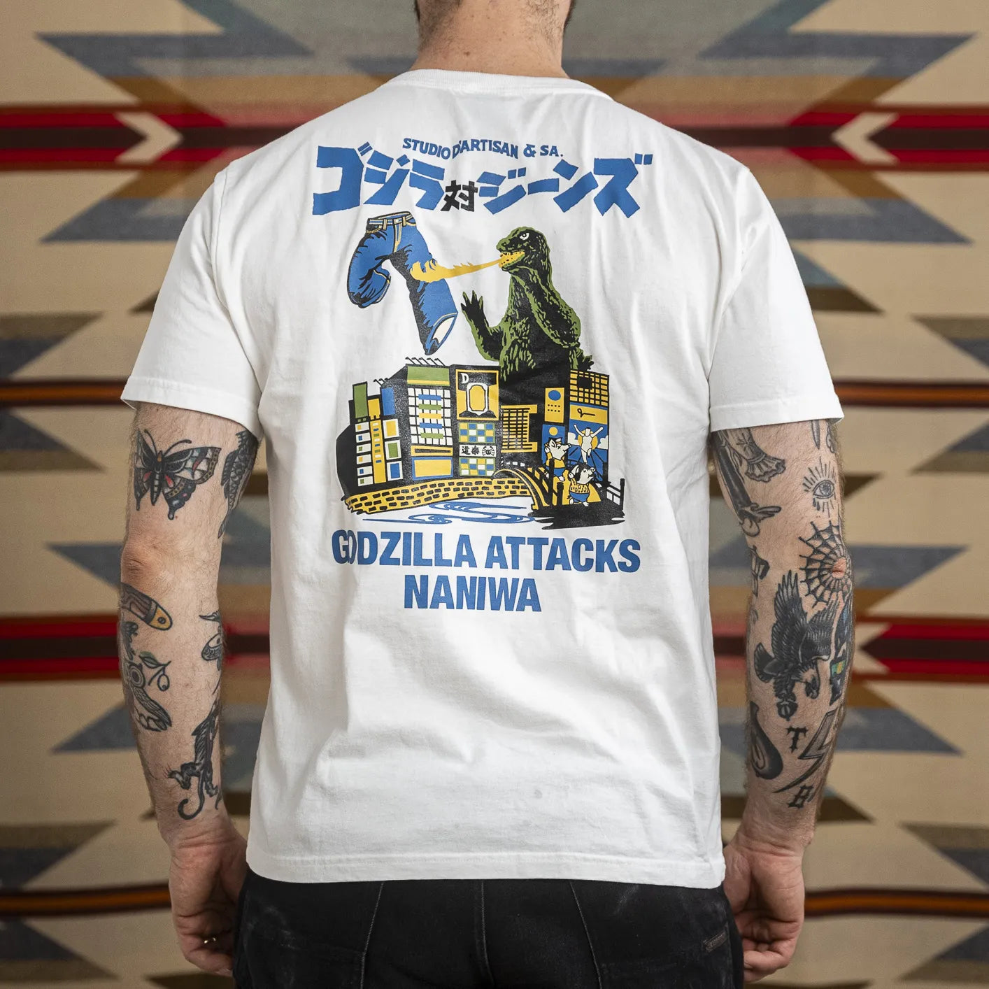 Studio DArtisan Godzilla Tee White – Made in Japan Studio DArtisan Godzilla Tee White – Made in Japan