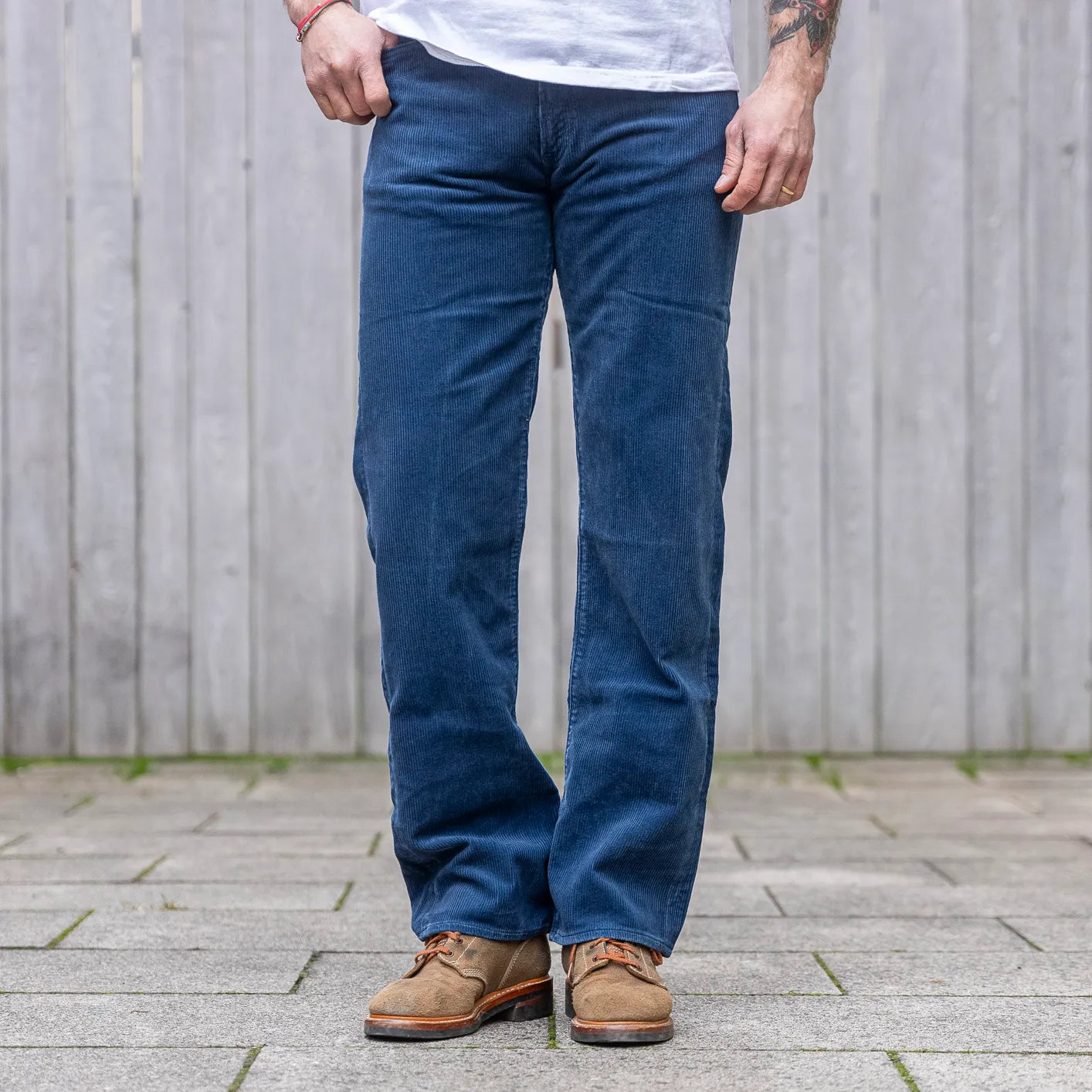 Sugar Cane 1947 9W Corduroy Pants – Ink Blue / Classic Straight Sugar Cane 1947 9W Corduroy Pants – Ink Blue / Classic Straight