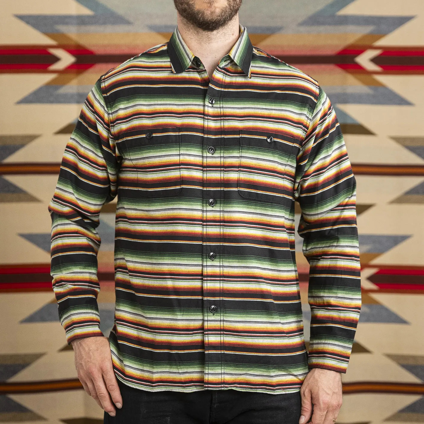 native american long sleeve dress shirts Men's Geometric Indian Culture Navajo Pattern Shirt Western Shirt Button Up Shirt Long Sleeve Vintage Retro Outdoor Casual WorkWear Spring Fall Turndown 3D Print Collared Shirts Blue White Khaki 2026