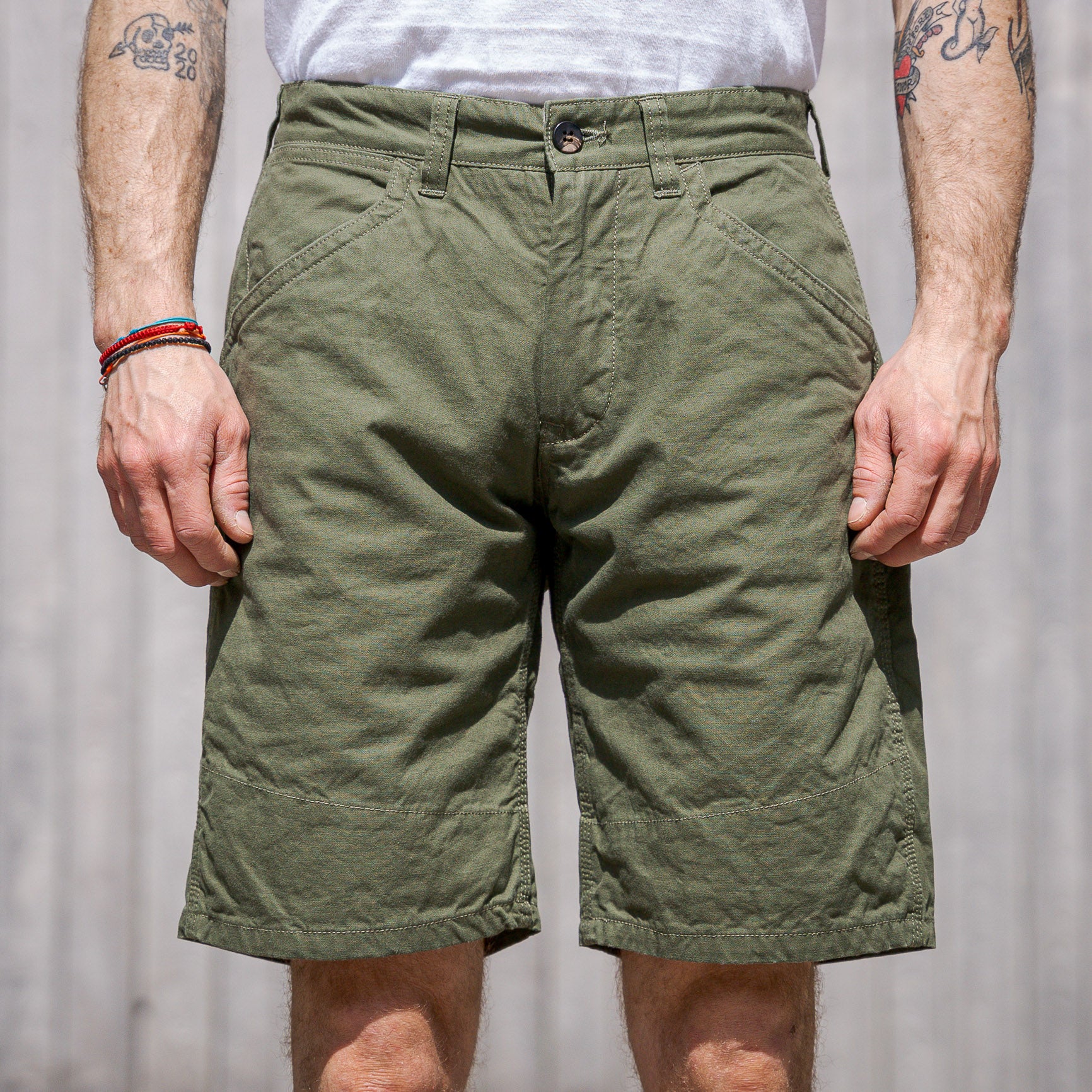 UES Duck Shorts – Olive - Main Image