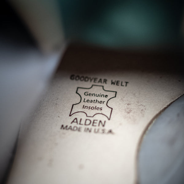 Alden x Statement M8809H Navy Blucher High Boot – Black Shell Cordovan