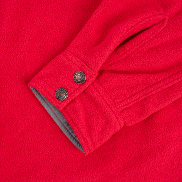 Iron Heart Micro Fleece CPO Shirt - IHSH-287 / Red