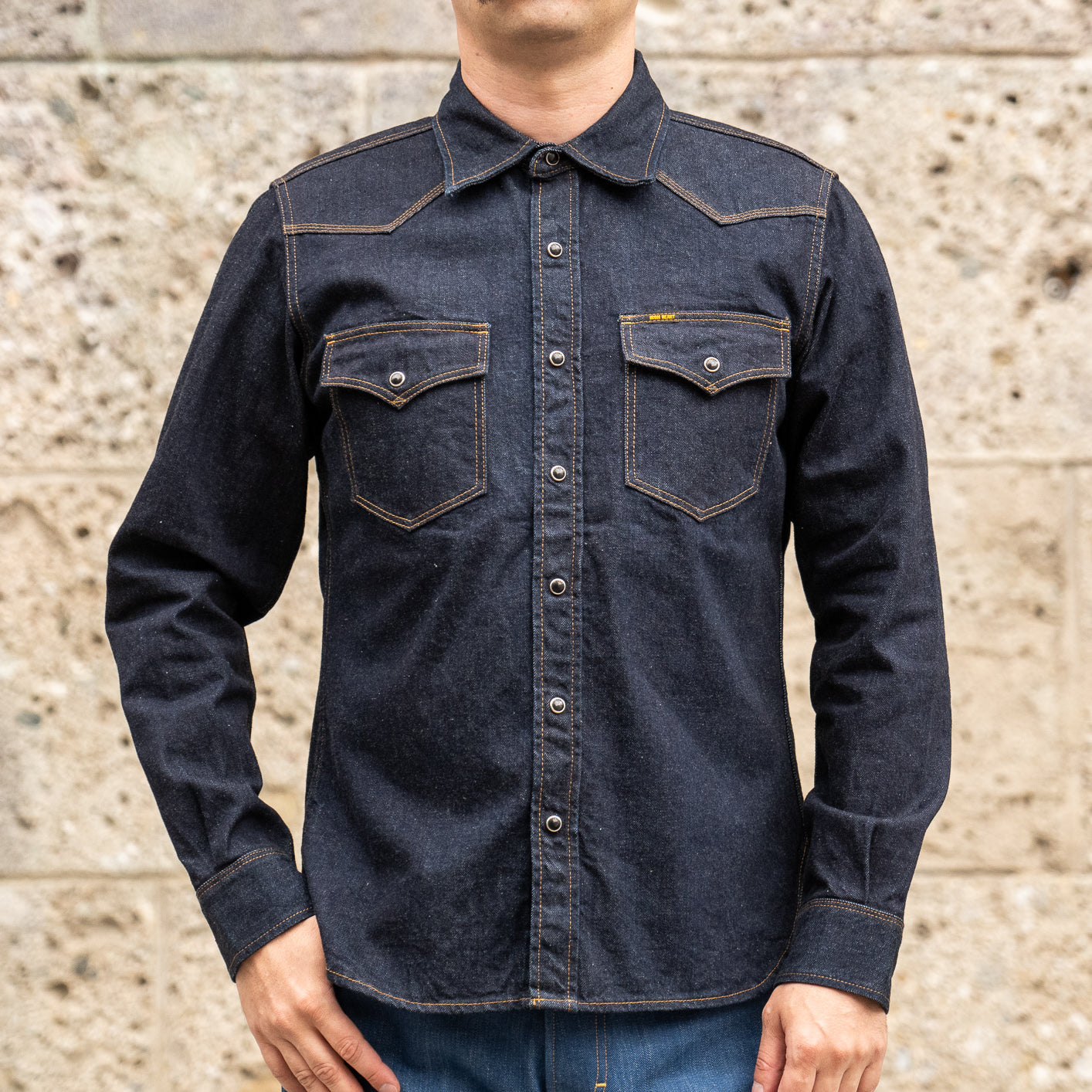 Iron Heart 12oz Selvedge Denim Western Shirt IHSH-33-IND
