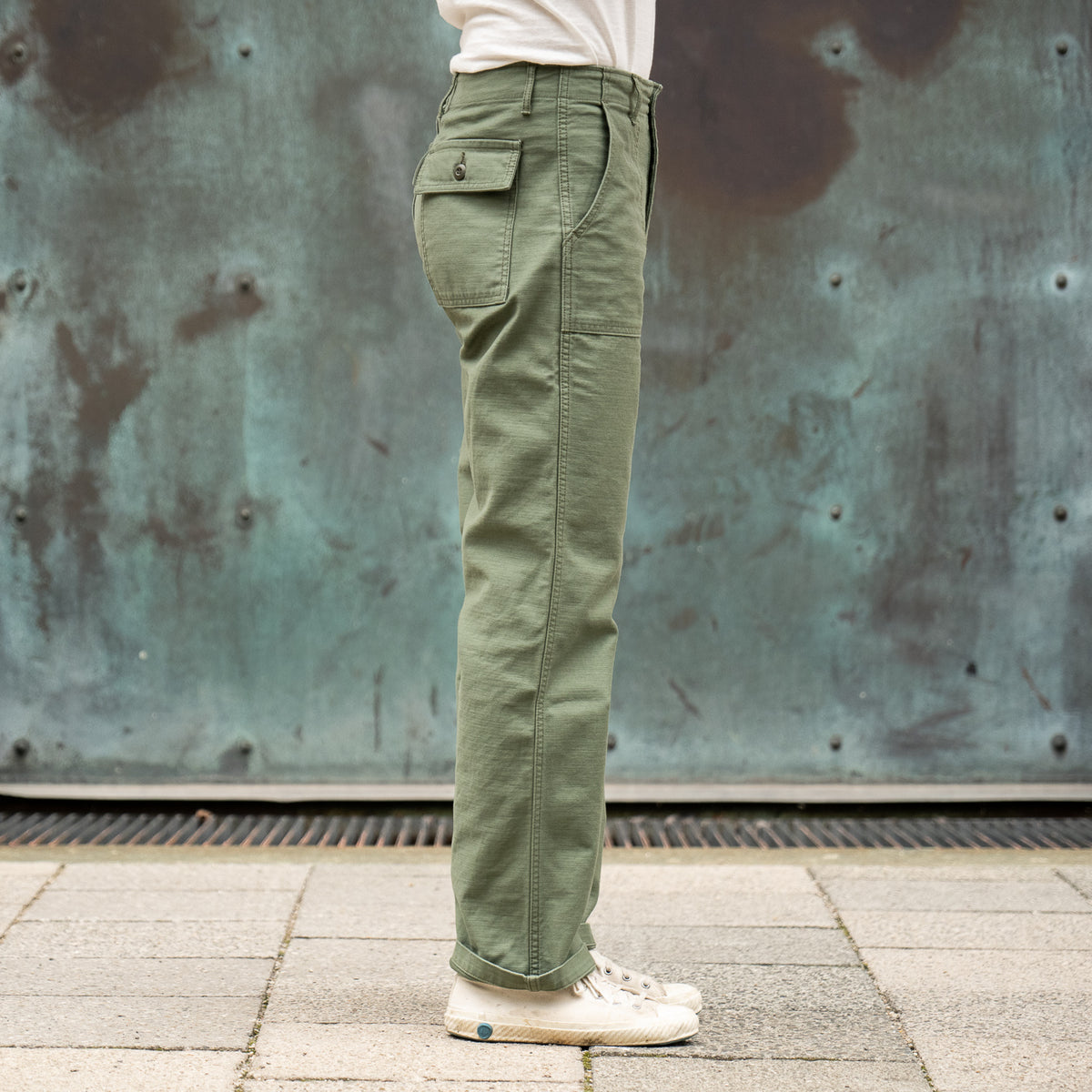 Japan Blue Modern Military Baker Pants – Olive