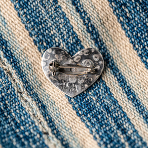 Munqa HEART Newtive Badge - 925 Sterling Silver
