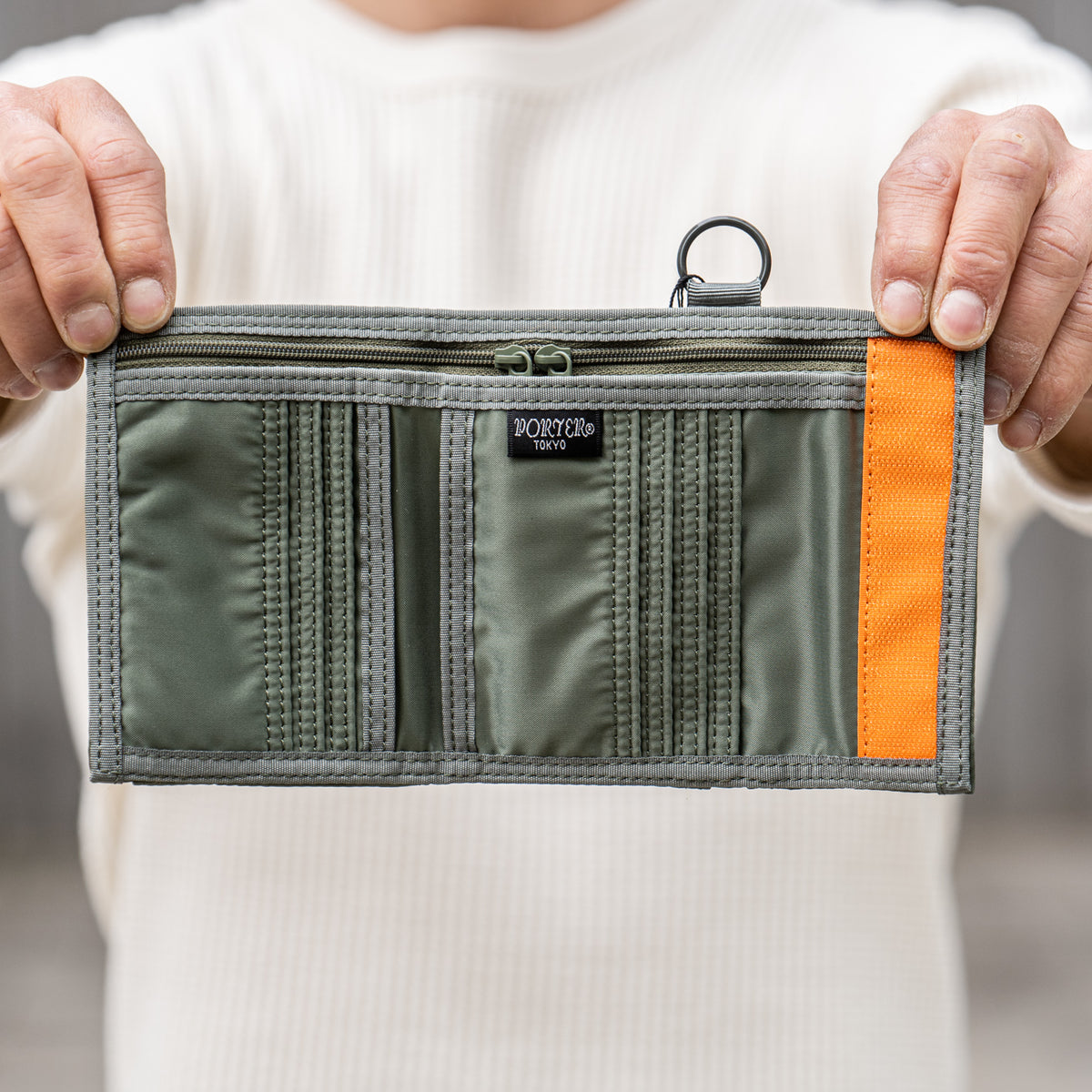 Porter Yoshida Tanker Wallet – Sage Green