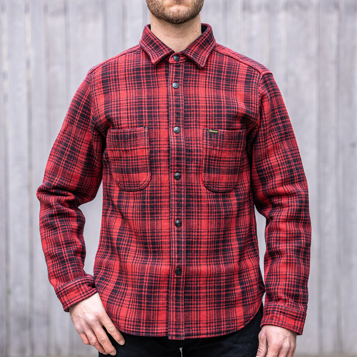 Studio D'artisan Plaid Flannel Shirt Men's Heavyweight Long Sleeve