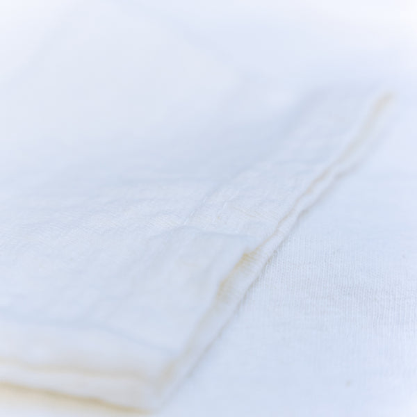 UES No.8 9,5oz Slub Nep Loopwheeled T-Shirt – White