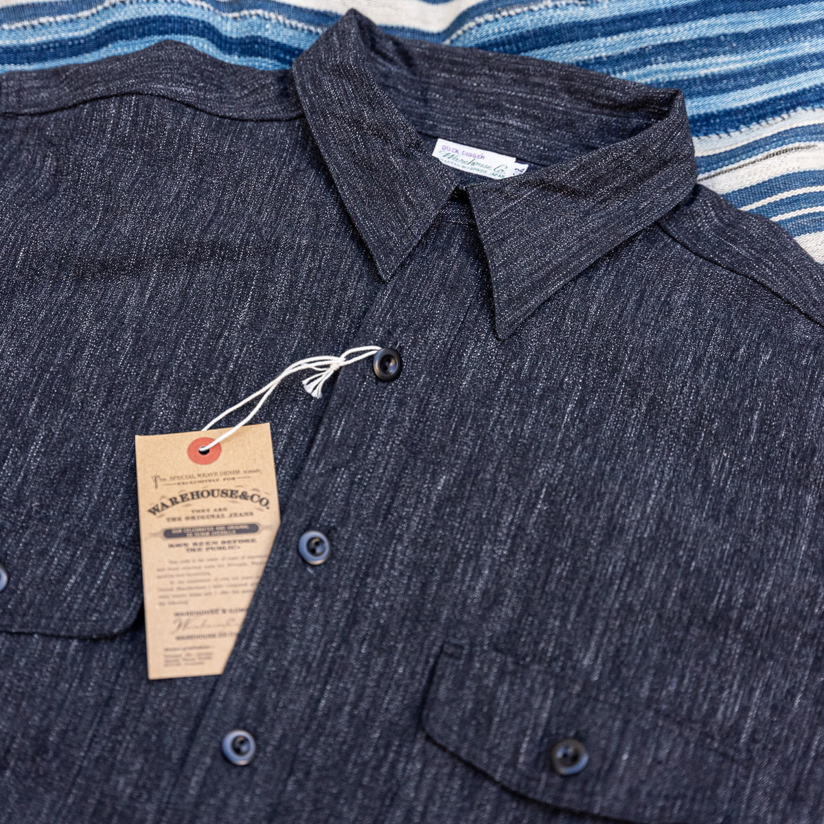 Warehouse Co. Lot 3041 10oz Twisted Heather Selvedge Chambray Shirt –