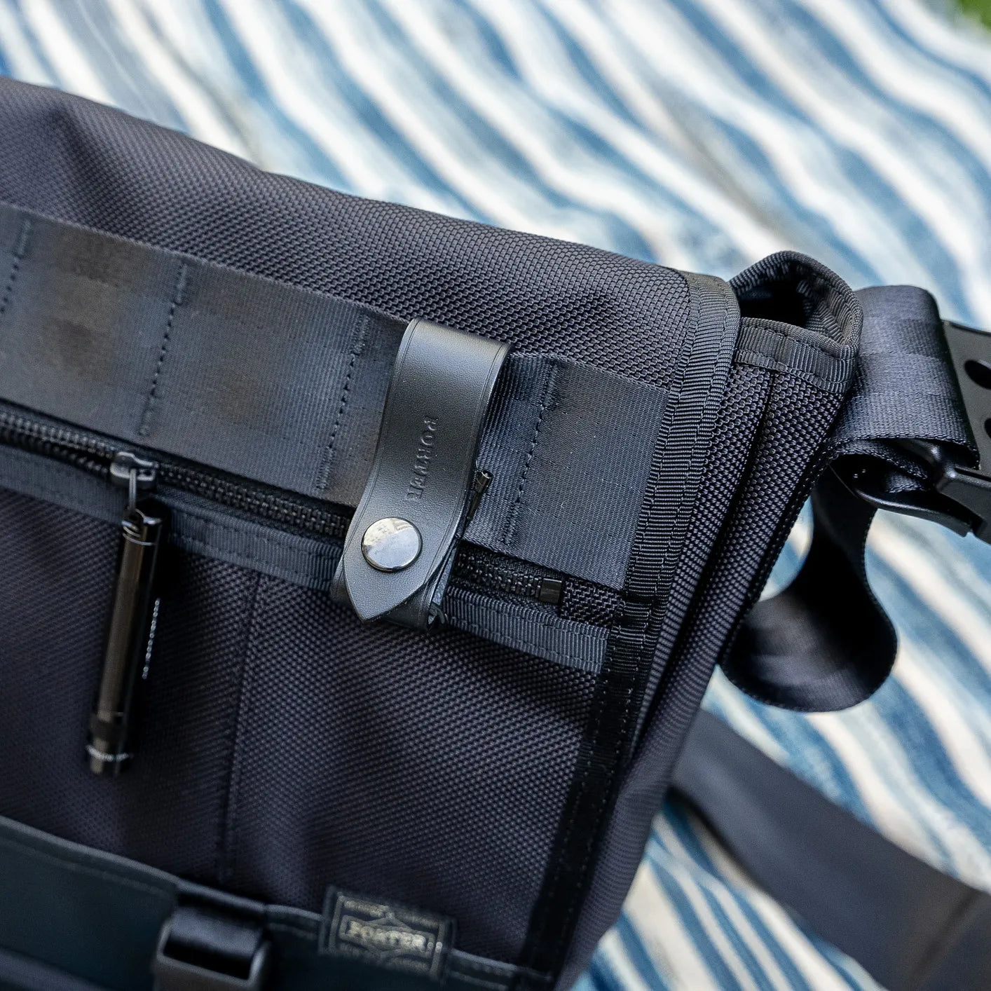Porter Yoshida HEAT Messenger Bag - Black Porter Yoshida HEAT Messenger Bag - Black