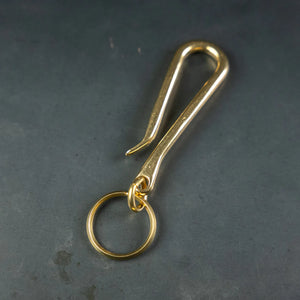 Kobashi Sand Cast Key Hook Solid Brass