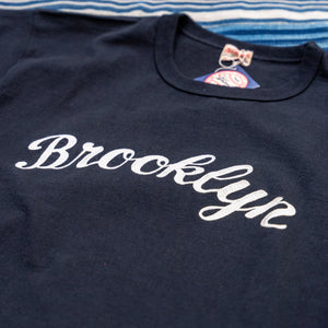 Whitesville “Brooklyn” Chainstitch Embroidery Heavy Sweat T-Shirt – Black