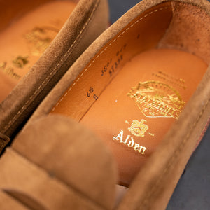 Alden 5735F Unlined Penny Loafer – Snuff Suede