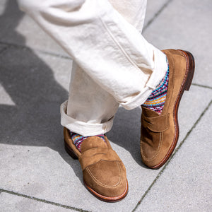 Alden 5735F Unlined Penny Loafer – Snuff Suede