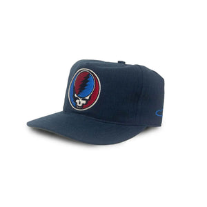 Ampal Creative and Grateful Dead Stealie Snapback Cap Navy profile