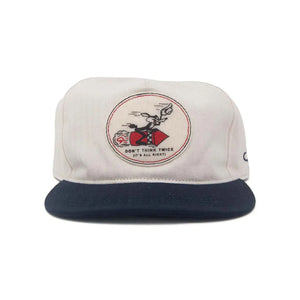 Ampal Creative Dont Think Twice Snapback Cap Natural Herringbone front