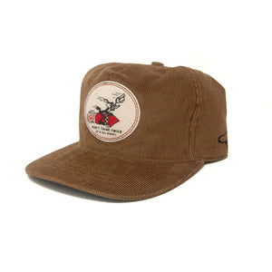 Ampal Creative Dont Think Twice Snapback Cap Brown Corduroy profile