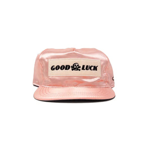 Ampal Creative Good Luck Snapback Cap Peach Satin front