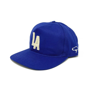 Ampal Creative LA Snapback Cap Blue Cotton Twill