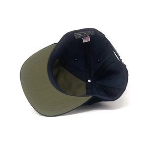 Ampal Creative NY City Snapback Cap - Navy / Corduroy
