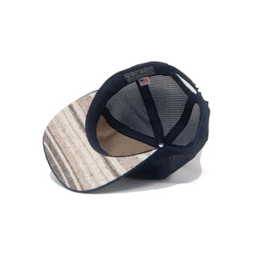 Ampal Creative Roper Trucker Cap Navy Microsuede inside