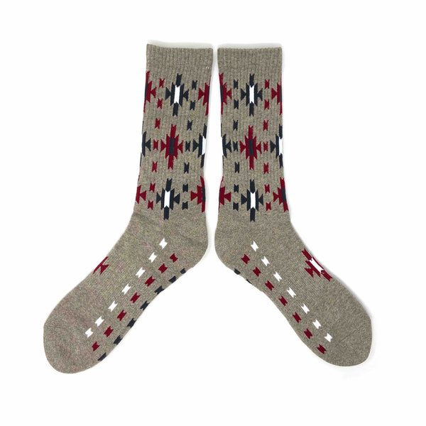 Ampal Creative Heather Sun Burst Cotton Socks – Khaki