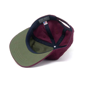 Ampal Creative The Skull Snapback Cap Merlot Corduroy inside