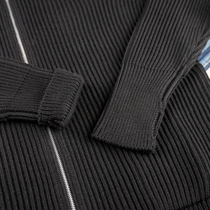 Andersen Andersen Navy Full Zip with Pockets Black detail sleeves