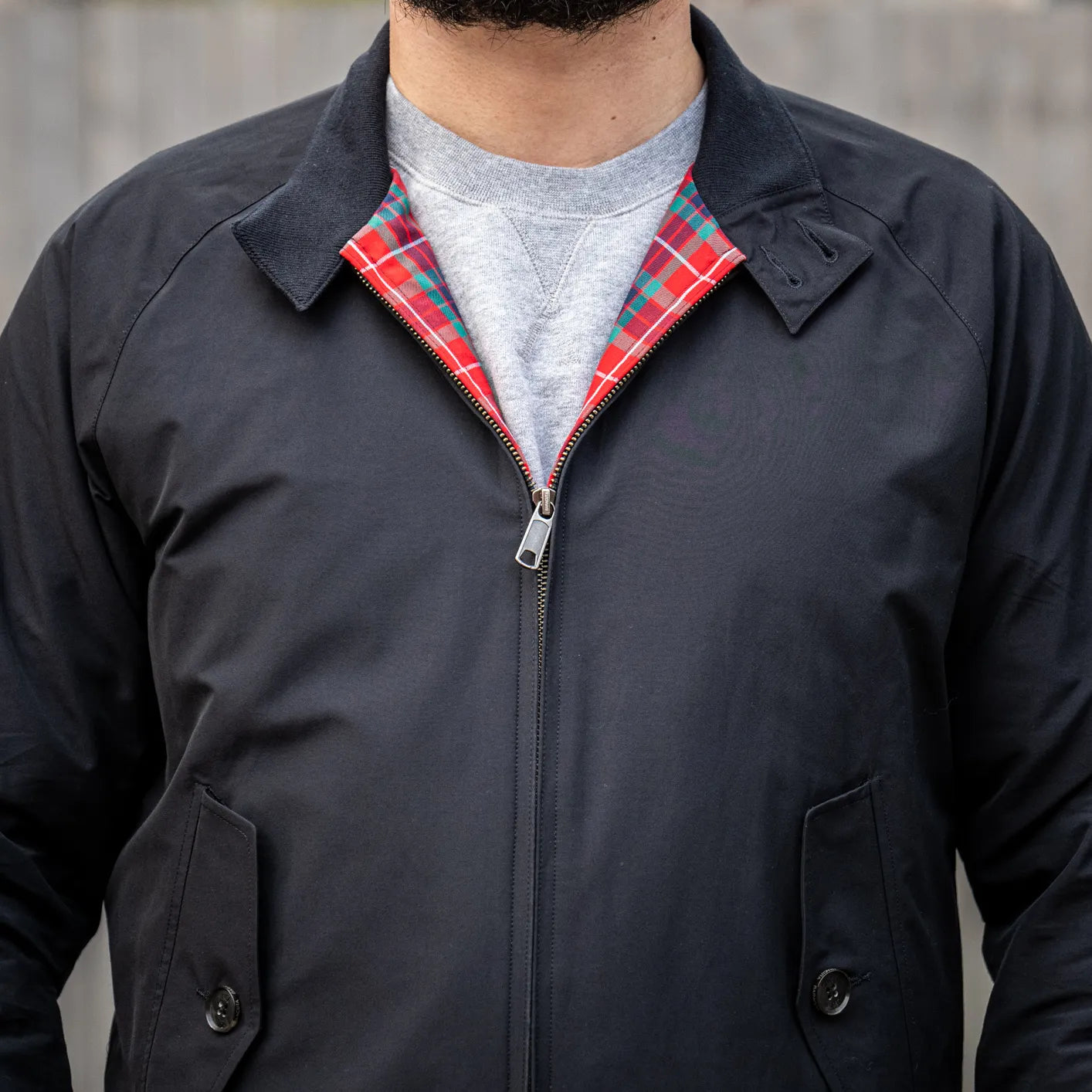 Baracuta G9 Harrington Jacket Dark Navy British Made in England