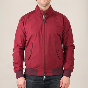 Baracuta G9 Harrington Jacket Tawny Port worn front