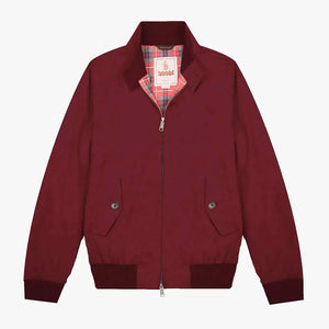 Baracuta G9 Harrington Jacket Tawny Port front flat
