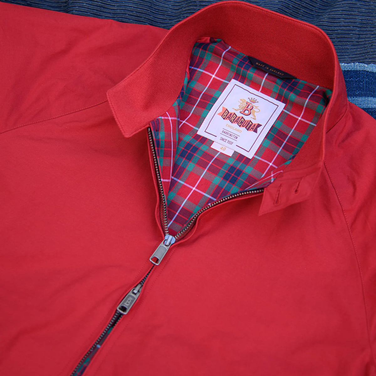 Baracuta G9 Harrington Jacket Chili Pepper Red│Buy now! Baracuta G9 Harrington Jacket Chili Pepper Red│Buy now!